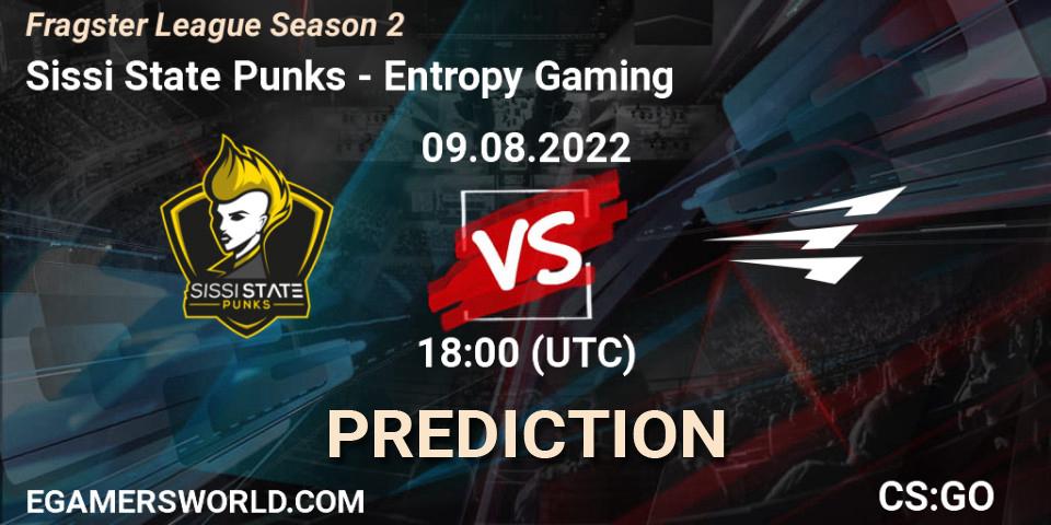 Sissi State Punks vs Entropy Gaming: Betting TIp, Match Prediction. 09.08.22. CS2 (CS:GO), Fragster League Season 2