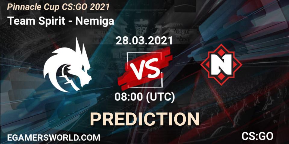Team Spirit vs Nemiga: Betting TIp, Match Prediction. 28.03.21. CS2 (CS:GO), Pinnacle Cup #1