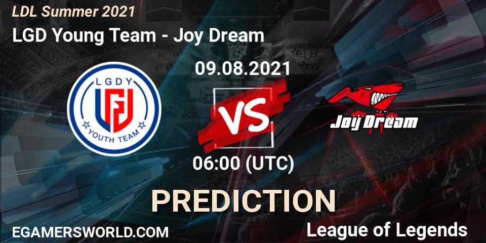LGD Young Team vs Joy Dream: Betting TIp, Match Prediction. 09.08.21. LoL, LDL Summer 2021