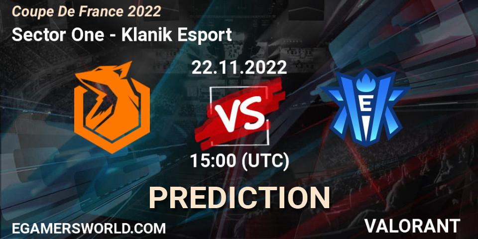 Sector One vs Klanik Esport: Betting TIp, Match Prediction. 22.11.2022 at 15:00. VALORANT, Coupe De France 2022
