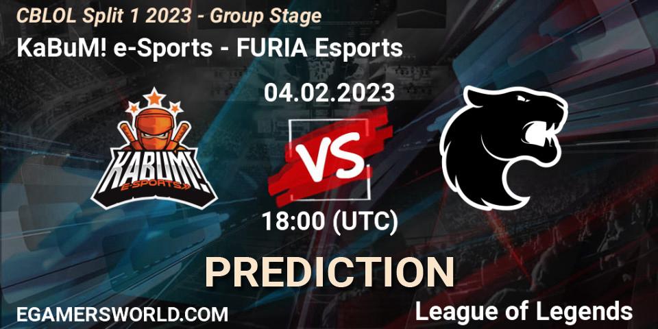 KaBuM! e-Sports vs FURIA Esports: Betting TIp, Match Prediction. 04.02.23. LoL, CBLOL Split 1 2023 - Group Stage