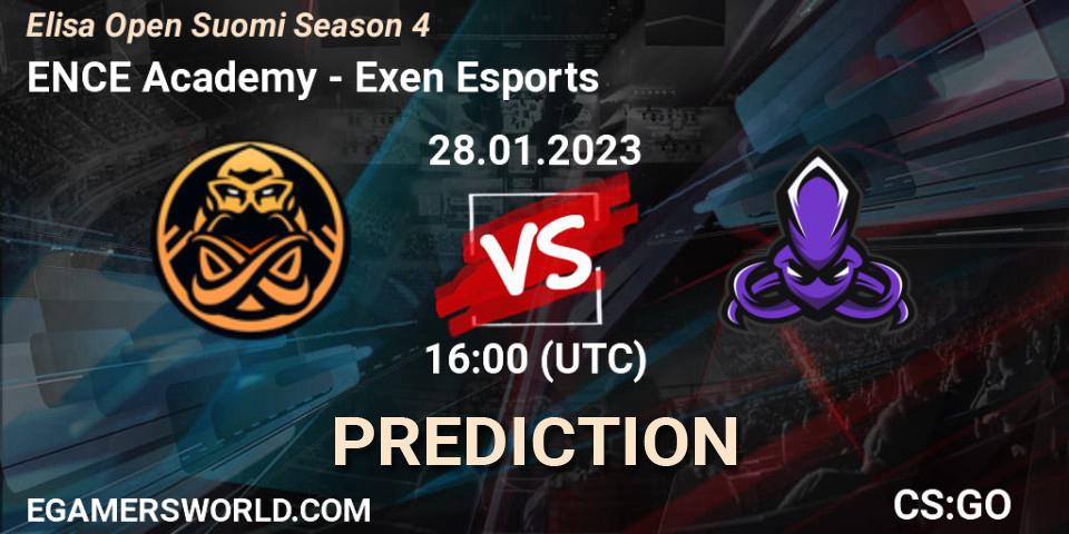 ENCE Academy vs Exen Esports: Betting TIp, Match Prediction. 28.01.23. CS2 (CS:GO), Elisa Open Suomi Season 4