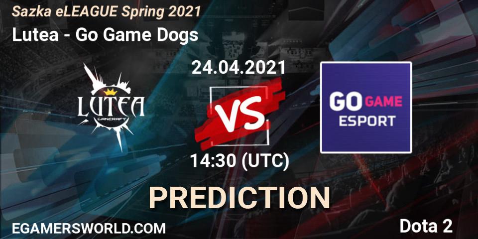 Lutea vs Go Game Dogs: Betting TIp, Match Prediction. 24.04.2021 at 14:30. Dota 2, Sazka eLEAGUE Spring 2021