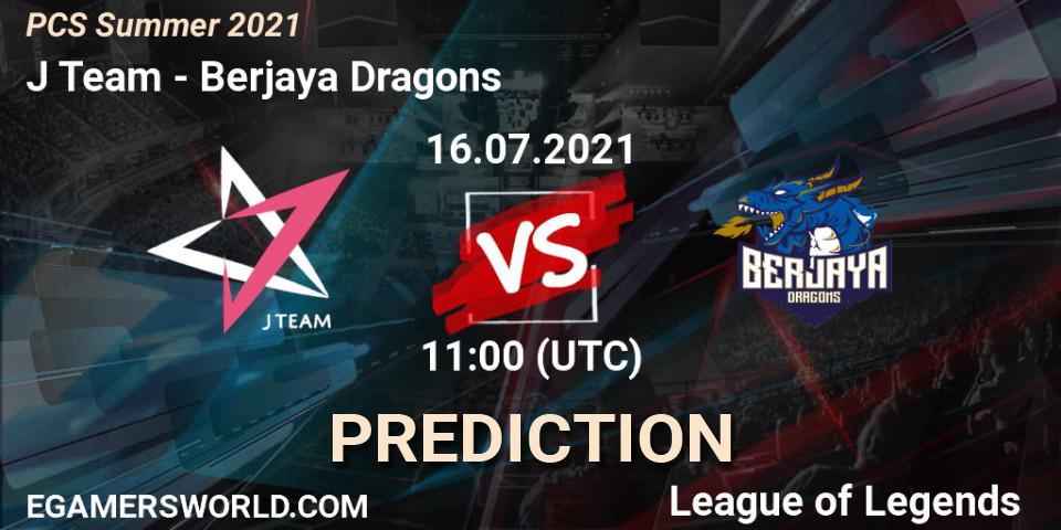 J Team vs Berjaya Dragons: Betting TIp, Match Prediction. 16.07.2021 at 11:00. LoL, PCS Summer 2021