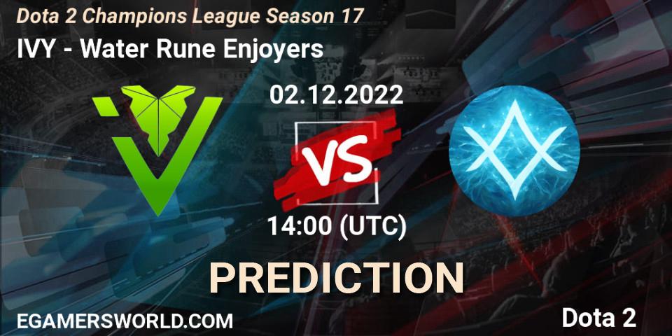 IVY vs GameAcces: Betting TIp, Match Prediction. 02.12.22. Dota 2, Dota 2 Champions League Season 17