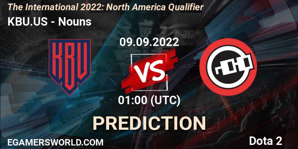 KBU.US vs Nouns: Betting TIp, Match Prediction. 08.09.2022 at 23:34. Dota 2, The International 2022: North America Qualifier