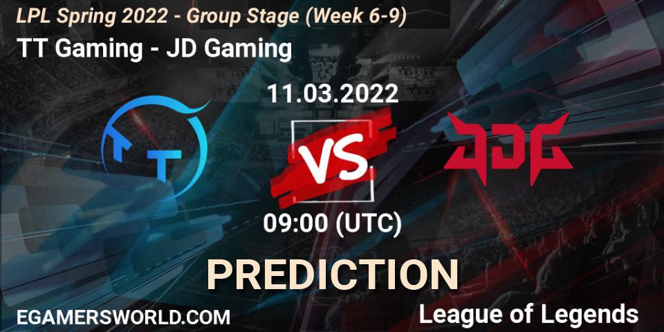 TT Gaming vs JD Gaming: Betting TIp, Match Prediction. 11.03.22. LoL, LPL Spring 2022 - Group Stage (Week 6-9)