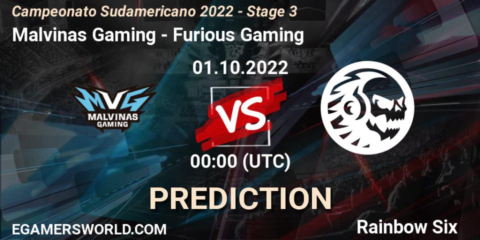 Malvinas Gaming vs Furious Gaming: Betting TIp, Match Prediction. 01.10.22. Rainbow Six, Campeonato Sudamericano 2022 - Stage 3