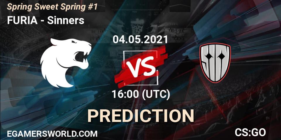 FURIA vs Sinners: Betting TIp, Match Prediction. 04.05.2021 at 16:00. Counter-Strike (CS2), Spring Sweet Spring #1