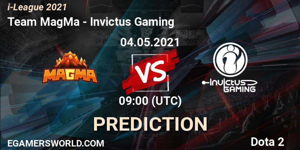 Team MagMa vs Invictus Gaming: Betting TIp, Match Prediction. 04.05.2021 at 09:22. Dota 2, i-League 2021 Season 1