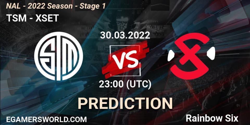 TSM vs XSET: Betting TIp, Match Prediction. 30.03.22. Rainbow Six, NAL - Season 2022 - Stage 1