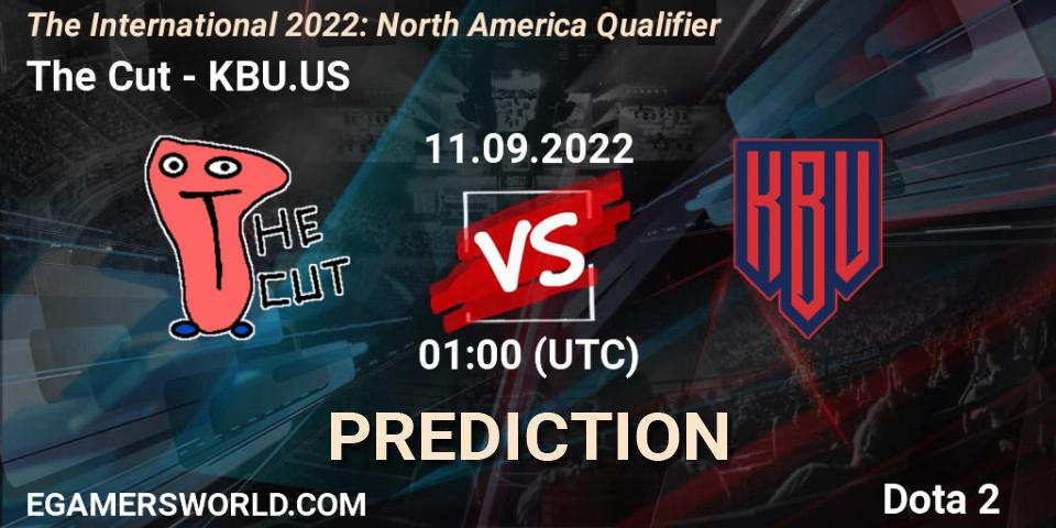 The Cut vs KBU.US: Betting TIp, Match Prediction. 11.09.2022 at 01:20. Dota 2, The International 2022: North America Qualifier