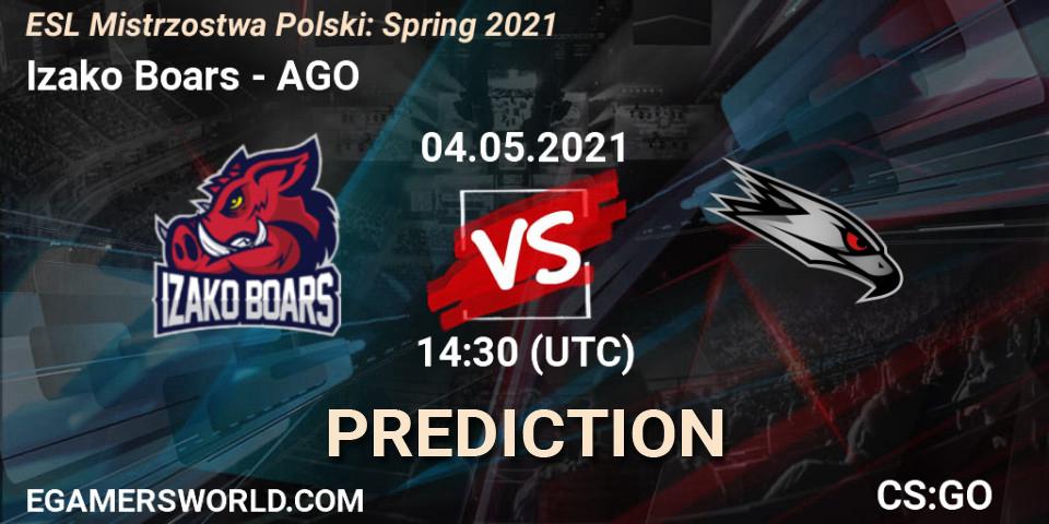 Izako Boars vs AGO: Betting TIp, Match Prediction. 04.05.21. CS2 (CS:GO), ESL Mistrzostwa Polski: Spring 2021