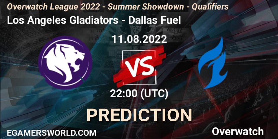 Los Angeles Gladiators vs Dallas Fuel: Betting TIp, Match Prediction. 11.08.22. Overwatch, Overwatch League 2022 - Summer Showdown - Qualifiers