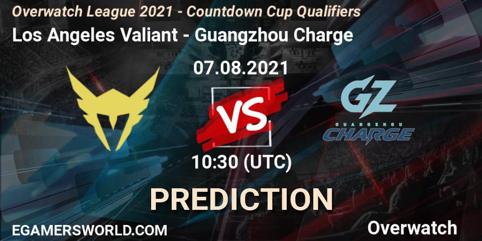 Los Angeles Valiant vs Guangzhou Charge: Betting TIp, Match Prediction. 13.08.2021 at 10:30. Overwatch, Overwatch League 2021 - Countdown Cup Qualifiers