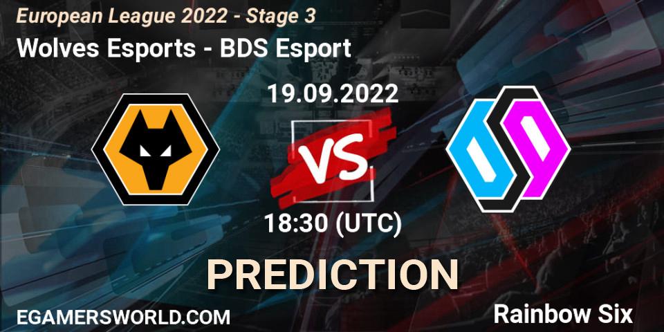 Wolves Esports vs BDS Esport: Betting TIp, Match Prediction. 19.09.22. Rainbow Six, European League 2022 - Stage 3
