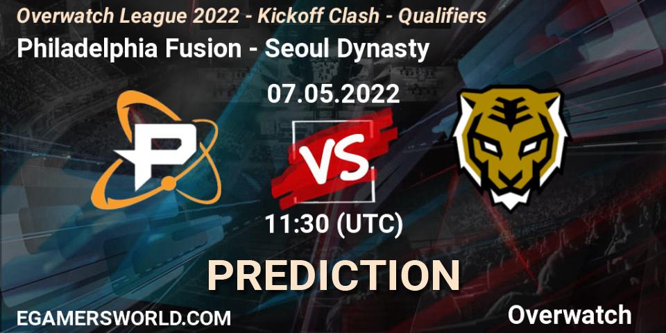 Philadelphia Fusion vs Seoul Dynasty: Betting TIp, Match Prediction. 26.05.22. Overwatch, Overwatch League 2022 - Kickoff Clash - Qualifiers