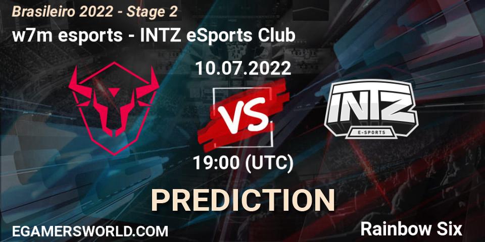 w7m esports vs INTZ eSports Club: Betting TIp, Match Prediction. 10.07.22. Rainbow Six, Brasileirão 2022 - Stage 2