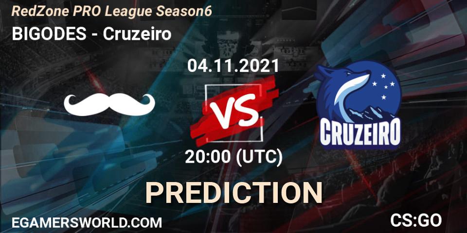 BIGODES vs Cruzeiro: Betting TIp, Match Prediction. 04.11.2021 at 20:00. Counter-Strike (CS2), RedZone PRO League Season 6