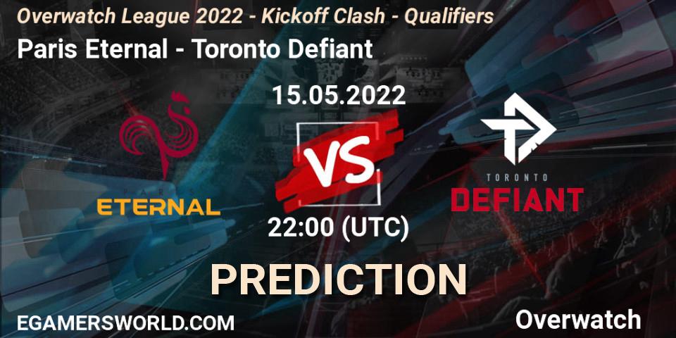 Paris Eternal vs Toronto Defiant: Betting TIp, Match Prediction. 15.05.22. Overwatch, Overwatch League 2022 - Kickoff Clash - Qualifiers