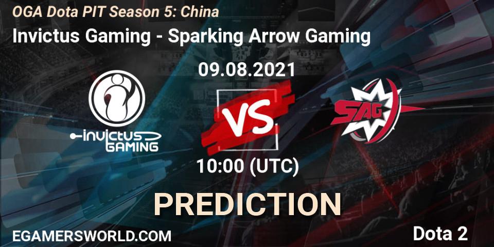 Invictus Gaming vs Sparking Arrow Gaming: Betting TIp, Match Prediction. 09.08.21. Dota 2, OGA Dota PIT Season 5: China