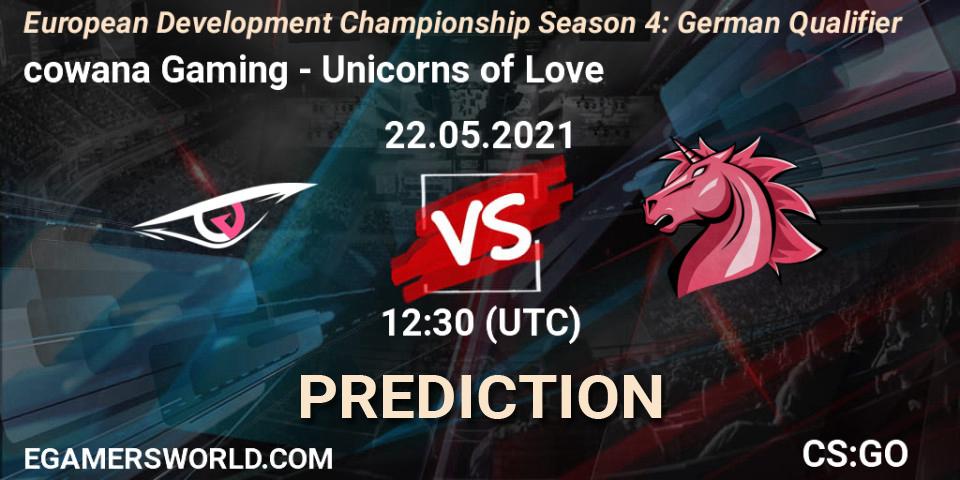 cowana Gaming vs Unicorns of Love: Betting TIp, Match Prediction. 22.05.2021 at 12:30. Counter-Strike (CS2), European Development Championship Season 4: German Qualifier