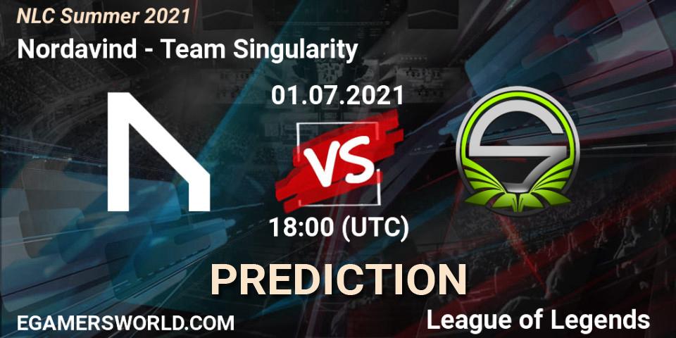 Nordavind vs Team Singularity: Betting TIp, Match Prediction. 01.07.2021 at 18:00. LoL, NLC Summer 2021