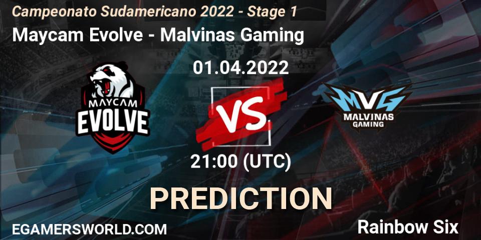 Maycam Evolve vs Malvinas Gaming: Betting TIp, Match Prediction. 01.04.2022 at 23:00. Rainbow Six, Campeonato Sudamericano 2022 - Stage 1