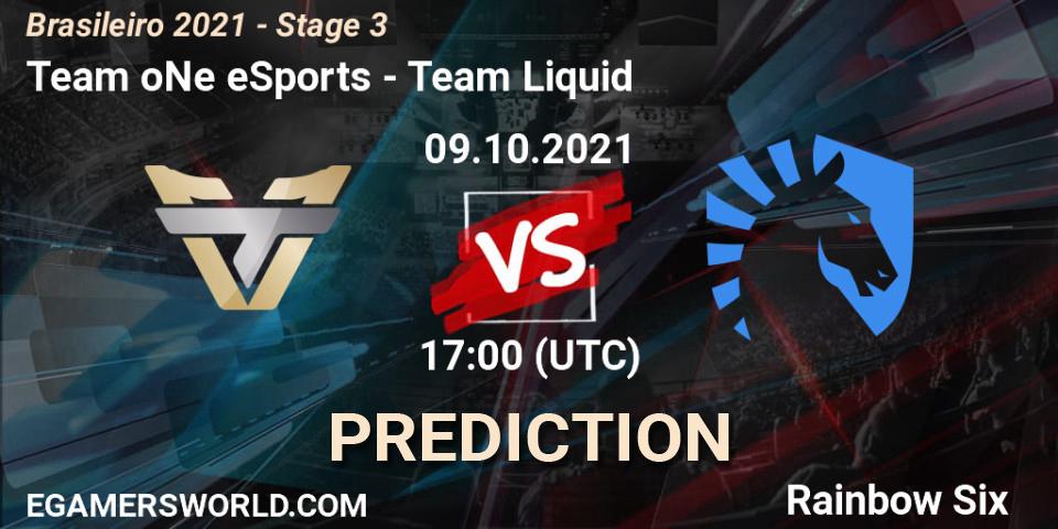 Team oNe eSports vs Team Liquid: Betting TIp, Match Prediction. 09.10.2021 at 17:00. Rainbow Six, Brasileirão 2021 - Stage 3