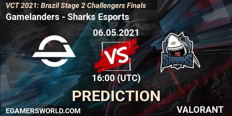 Gamelanders vs Sharks Esports: Betting TIp, Match Prediction. 06.05.2021 at 16:00. VALORANT, VCT 2021: Brazil Stage 2 Challengers Finals