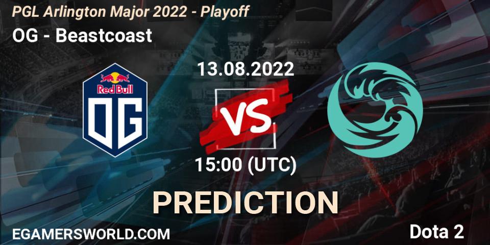 OG vs Beastcoast: Betting TIp, Match Prediction. 13.08.22. Dota 2, PGL Arlington Major 2022 - Playoff