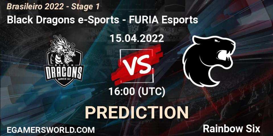 Black Dragons e-Sports vs FURIA Esports: Betting TIp, Match Prediction. 15.04.2022 at 16:00. Rainbow Six, Brasileirão 2022 - Stage 1