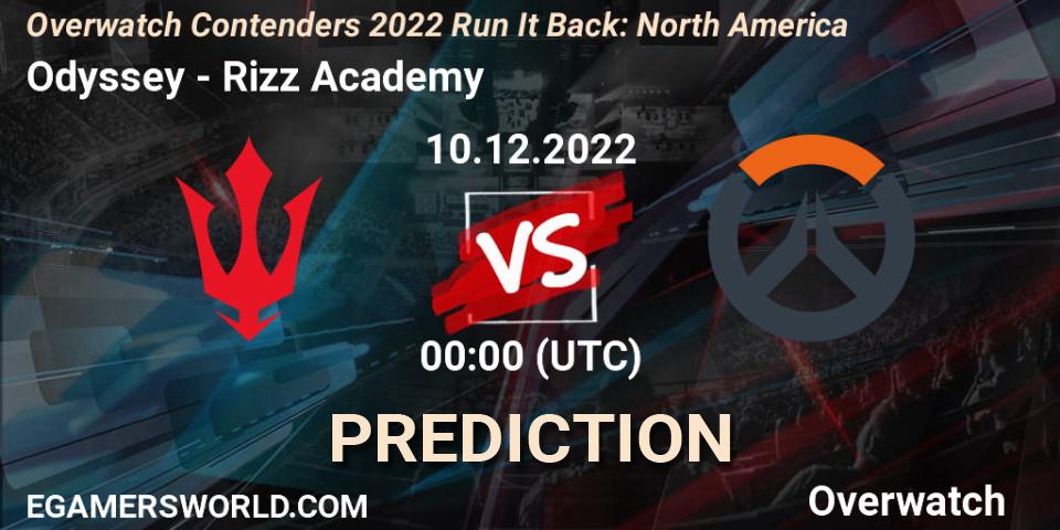Odyssey vs Rizz Academy: Betting TIp, Match Prediction. 09.12.22. Overwatch, Overwatch Contenders 2022 Run It Back: North America