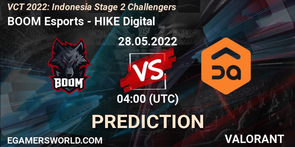BOOM Esports vs HIKE Digital: Betting TIp, Match Prediction. 28.05.22. VALORANT, VCT 2022: Indonesia Stage 2 Challengers