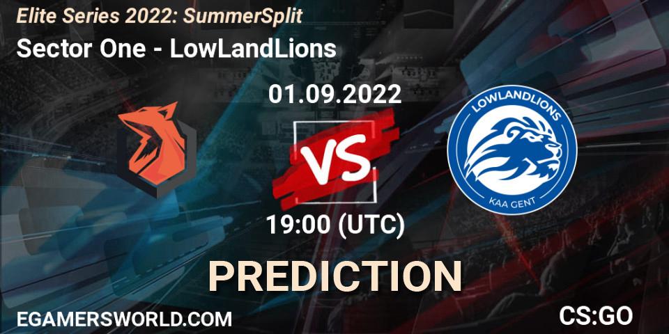 Sector One vs LowLandLions: Betting TIp, Match Prediction. 01.09.22. CS2 (CS:GO), Elite Series 2022: Summer Split