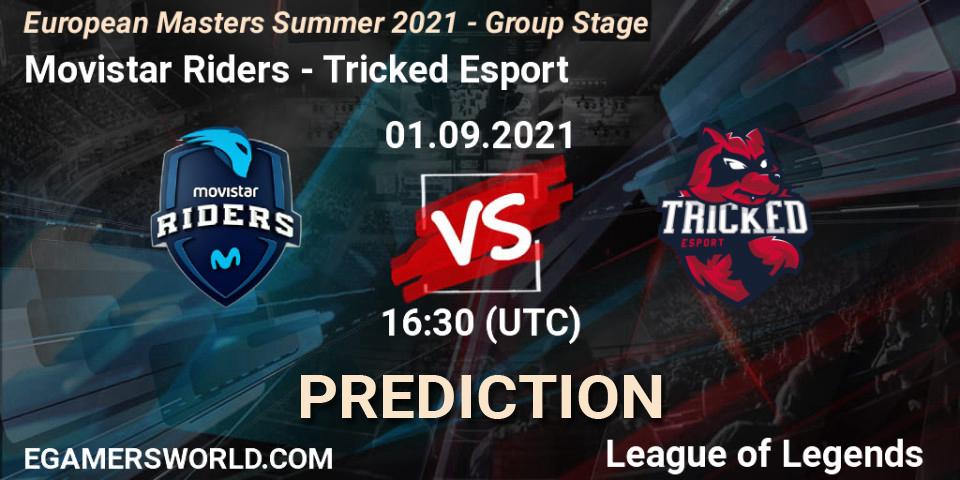 Movistar Riders vs Tricked Esport: Betting TIp, Match Prediction. 01.09.21. LoL, European Masters Summer 2021 - Group Stage