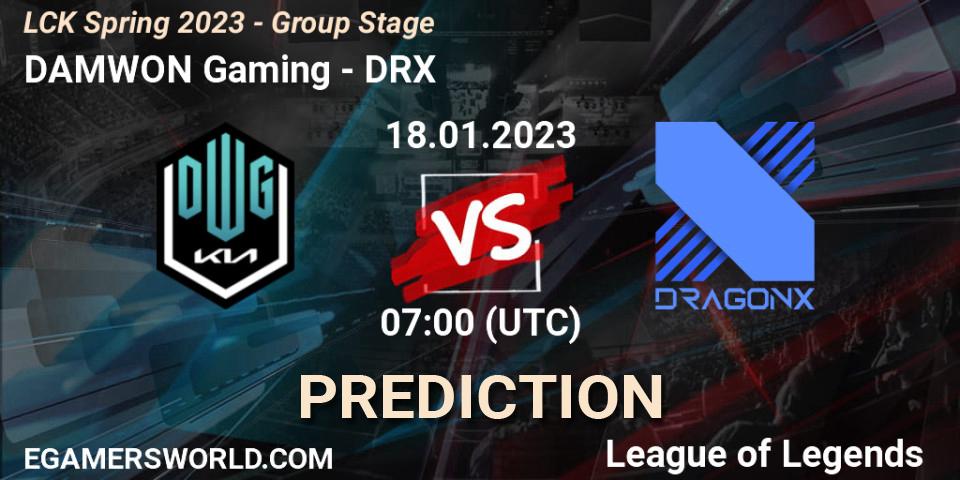 Dplus vs DRX: Betting TIp, Match Prediction. 18.01.2023 at 08:00. LoL, LCK Spring 2023 - Group Stage
