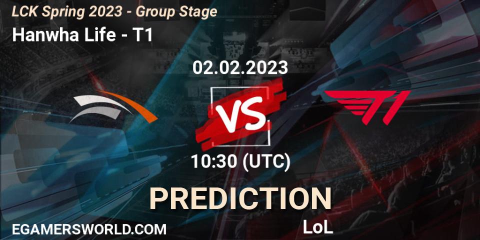 Hanwha Life vs T1: Betting TIp, Match Prediction. 02.02.23. LoL, LCK Spring 2023 - Group Stage