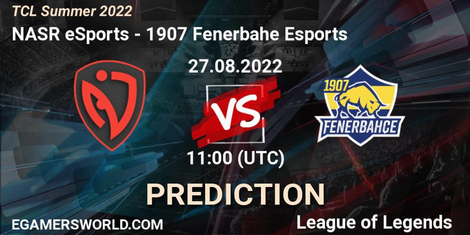 NASR eSports vs 1907 Fenerbahçe Esports: Betting TIp, Match Prediction. 27.08.22. LoL, TCL Summer 2022