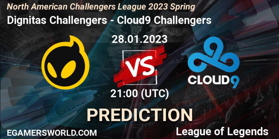 Dignitas Challengers vs Cloud9 Challengers: Betting TIp, Match Prediction. 28.01.23. LoL, NACL 2023 Spring - Group Stage