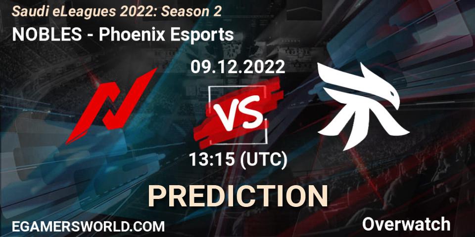 NOBLES vs Phoenix Esports: Betting TIp, Match Prediction. 09.12.22. Overwatch, Saudi eLeagues 2022: Season 2