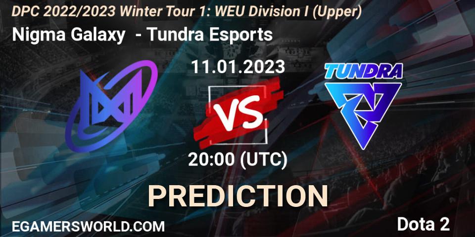 Nigma Galaxy vs Tundra Esports: Betting TIp, Match Prediction. 11.01.2023 at 20:00. Dota 2, DPC 2022/2023 Winter Tour 1: WEU Division I (Upper)