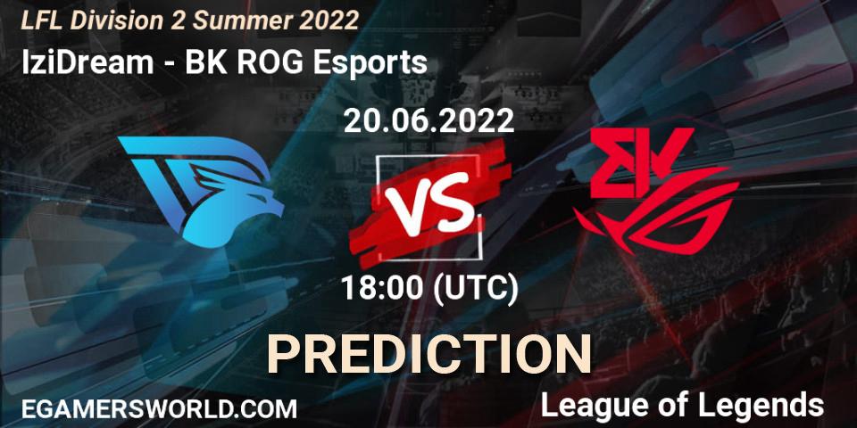 IziDream vs BK ROG Esports: Betting TIp, Match Prediction. 20.06.22. LoL, LFL Division 2 Summer 2022