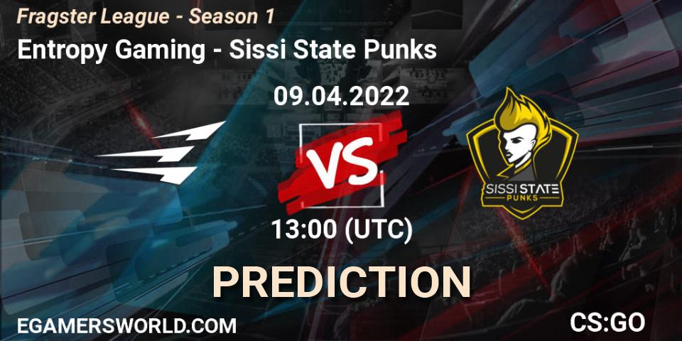 Entropy Gaming vs Sissi State Punks: Betting TIp, Match Prediction. 09.04.22. CS2 (CS:GO), Fragster League - Season 1