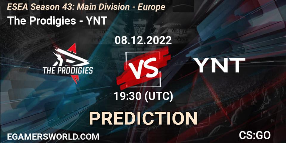 The Prodigies vs YNT: Betting TIp, Match Prediction. 09.12.22. CS2 (CS:GO), ESEA Season 43: Main Division - Europe