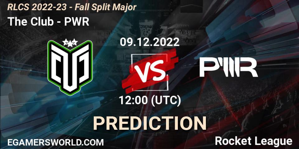 The Club vs PWR: Betting TIp, Match Prediction. 09.12.22. Rocket League, RLCS 2022-23 - Fall Split Major
