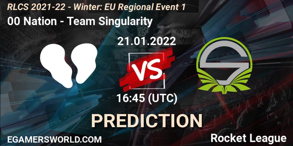 00 Nation vs Team Singularity: Betting TIp, Match Prediction. 21.01.22. Rocket League, RLCS 2021-22 - Winter: EU Regional Event 1