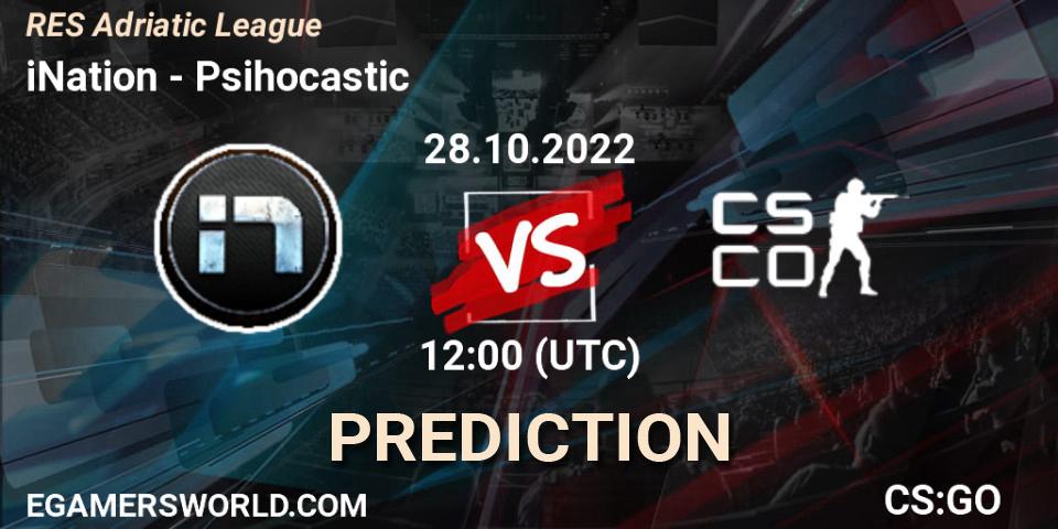 iNation vs Psihocastic: Betting TIp, Match Prediction. 15.11.2022 at 13:00. Counter-Strike (CS2), RES Adriatic League