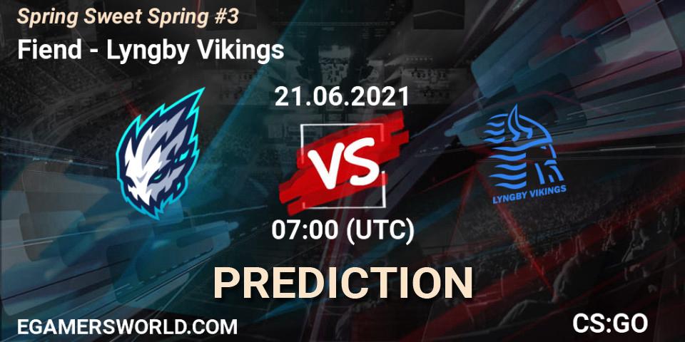 Fiend vs Lyngby Vikings: Betting TIp, Match Prediction. 21.06.21. CS2 (CS:GO), Spring Sweet Spring #3