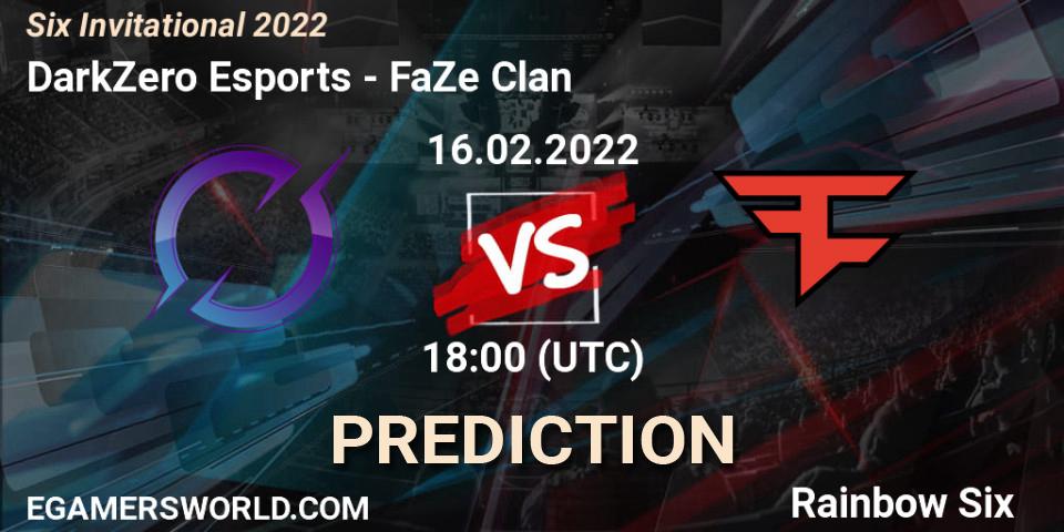 DarkZero Esports vs FaZe Clan: Betting TIp, Match Prediction. 16.02.22. Rainbow Six, Six Invitational 2022